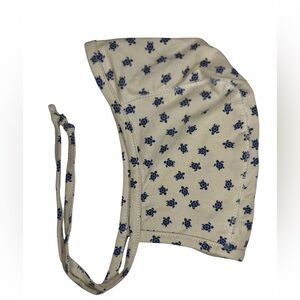 SAMPLE - HutteliHut - Cotton Bonnet - Camel/Navy Turtle